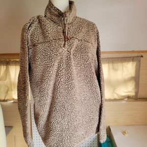 Grizzly Sherpa size‎ L womens quarter zip pullover